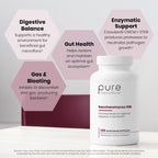 Pure Therapro Rx Saccharomyces 10B Probiotic, 120 Capsules | Supports Gut & Digestive Health, 10B CFU Saccharomyces Boulardii, For Men & Women, No Fillers, Made in USA, Pharma Grade