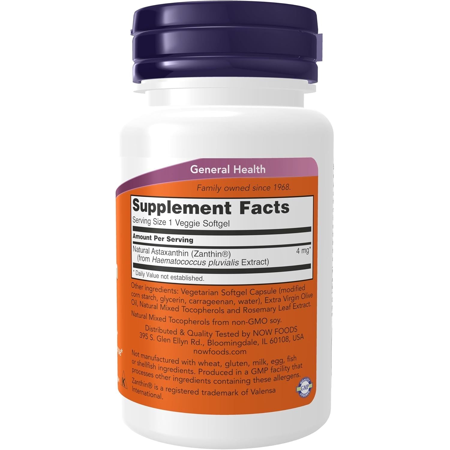 Buy now NOW Foods Supplements, Astaxanthin 4 mg, features ZanthinÂ®, Supports Eye Health*, 60 Veg Softgels at indiglob india