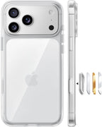 Buy now TORRAS Tough Shockproof for iPhone 13 Pro Case, [Military-Grade Drop Tested] Ultra-Durable Matte Hard PC Back with Soft Silicone Edge Slim Protective for iPhone 13 Pro Phone Case,Translucent Black at indiglob india