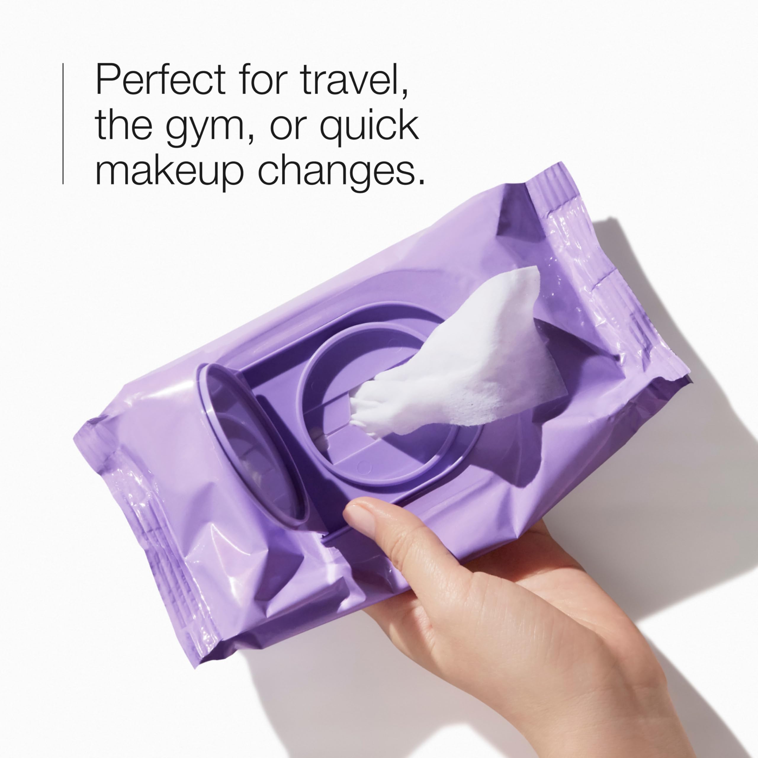 Clinique Take The Day Off Micellar Cleansing Makeup Remover Wipes For Face and Eyes | For All Skin Types | No Water Required | Perfect For Gym or Travel, 50 Count