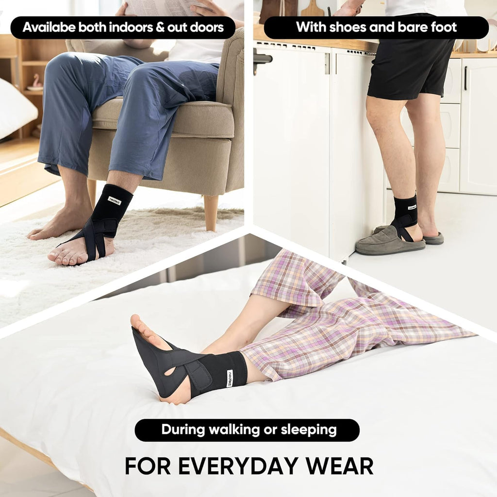 Buy now NEOFECT Drop Foot Brace - Adjustable AFO Ankle Brace for Walking & Stroke Recovery, Breathable Material for Ankle and Foot Support, Comfortable Design (Medium/Left) at indiglob india
