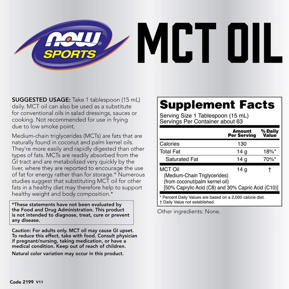 Buy now NOW Foods MCT 100% Oil, 32 fl oz at indiglob india