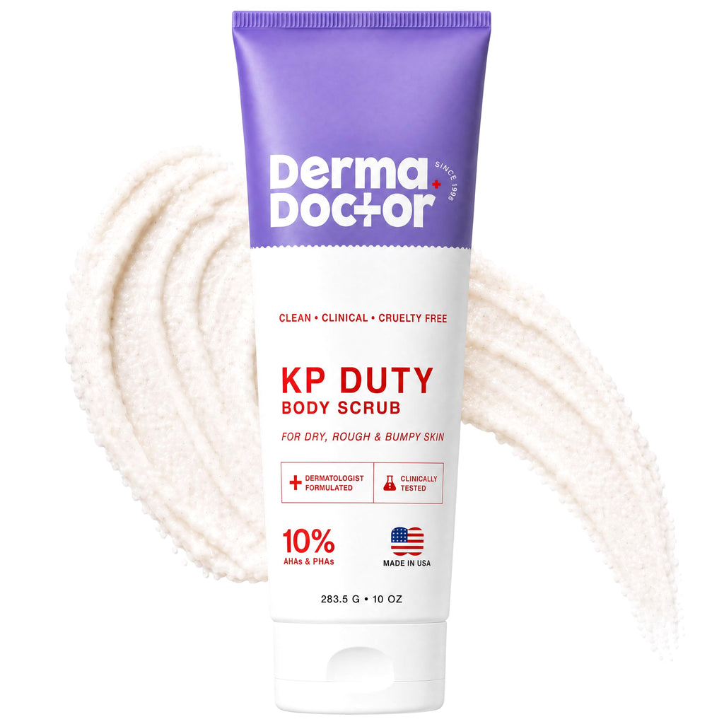 DERMAdoctor KP Bump Eraser Body Scrub, 10% AHAs + PHAs, Rough & Bumpy Skin