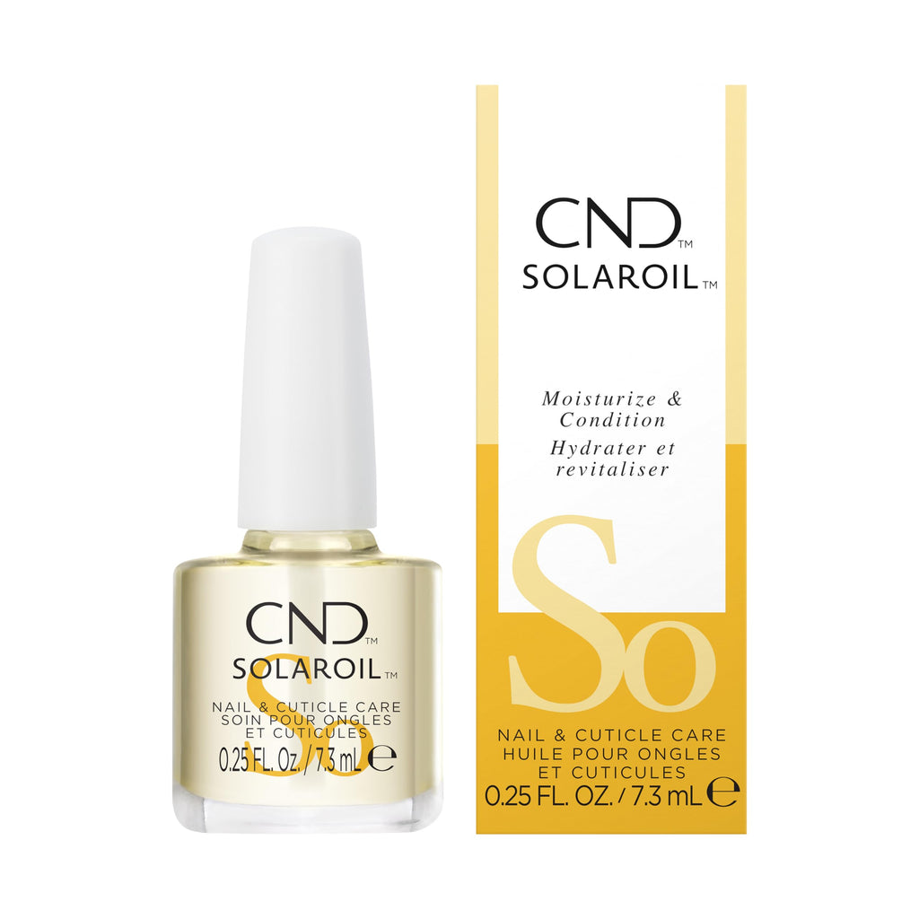 CND SolarOil Cuticle Oil, Natural Blend Of Jojoba, Vitamin E, Rice Bran and Sweet Almond Oils, Moisturizes and Conditions Skin (Packaging May Vary)