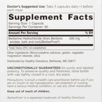DOCTORS' PREFERRED Berberine HCl Clinical Grade Supplement, 90 Capsules | Metabolic and Cardiovascular Health | Doctor Formulated