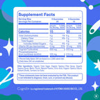 Teen Focus Gummies with Cognizin Citicoline, PS & Vitamin B3 for Ages 13-18 | Brain gummies for teens with Cognizin® citicoline and phosphatidylserine; caffeine-free choline gummies for focus and memory