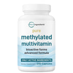 Micro Ingredients 2 Pack Pure Methylated Multivitamin, 480 Capsules | 19-in-1 Formula with Vitamins C, D, B12, Folate, Magnesium, Zinc, & More | Supports Daily Wellness & Immune Health | Filler Free