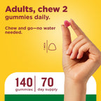 Nature Made Multivitamin + Omega-3, Multivitamin Gummies for Adults, 140 Ct | Adult Gummy Vitamins & Minerals, Multivitamin Gummies for Women and Men, Daily Nutritional Support, 70 Day Supply