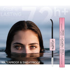 uCoolMe Lash Bond and Seal Waterproof for Lash Clusters 144Hours New Upgrade Leak-Proof Cap Upgraded Airtight Pipe Material Non-Irritating Lash Glue for DIY at Home(Black,10ML)