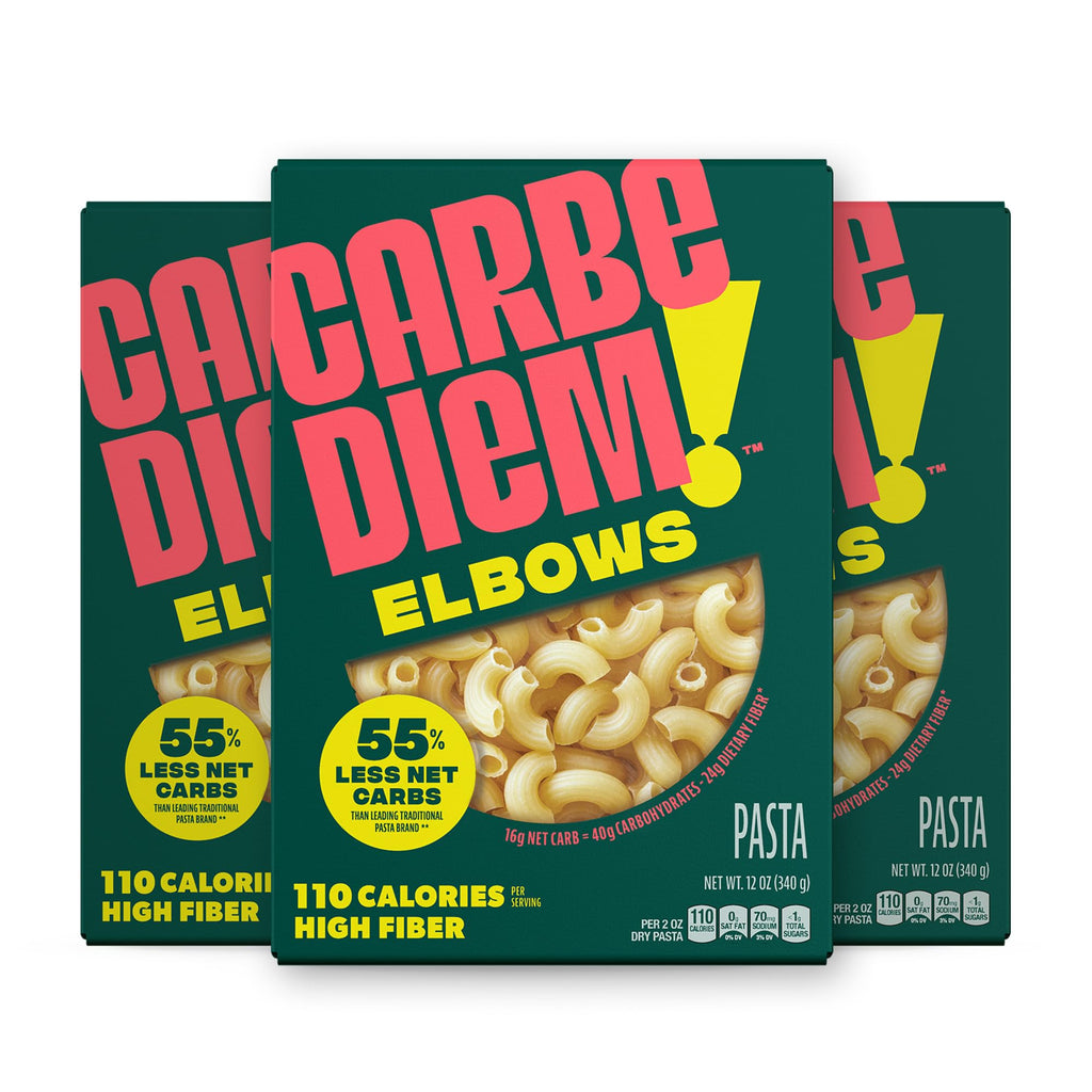 Buy now Carbe Diem!, Spaghetti, Lower Net Carb Pasta with Traditional Flavor & Texture, 8 grams of Protein, 55% Fewer Net Carbs & Only 110 Calories Per Serving, Pack of 3 at indiglob india