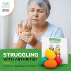 Healthy Seniors Hand Therapy Squeeze Balls for Arthritis & Carpal Tunnel