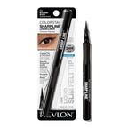 Revlon ColorStay Sharp Line Liquid Eyeliner, Blackest Black, 0.04 fl oz | Waterproof liquid eyeliner with felt tip for sharp, thin-to-thick lines. Smudge-proof, long-lasting.