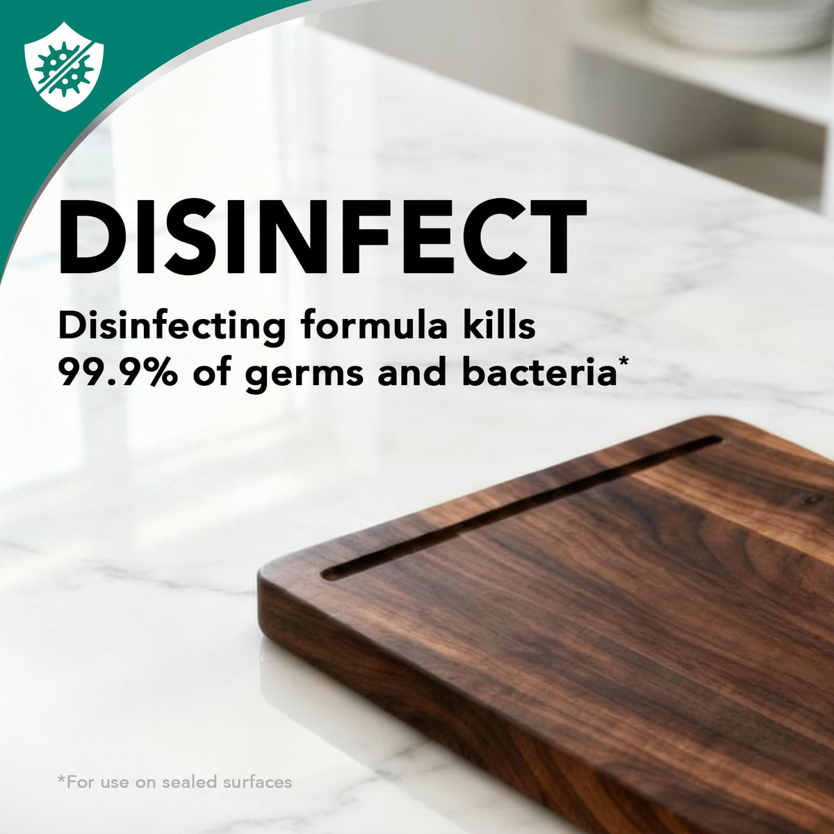Weiman Disinfectant Granite Daily Clean & Shine - 12 fl oz (2 Pack) Safely Clean Disinfect and Shine Granite Marble Soapstone Quartz Quartzite Slate Limestone Corian Laminate Tile Countertop