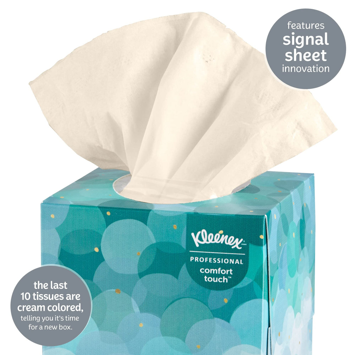 Kleenex® Professional Facial Tissue, Upright Facial Tissue Cube Boxes for Business, 90 Sheets, 6 Boxes