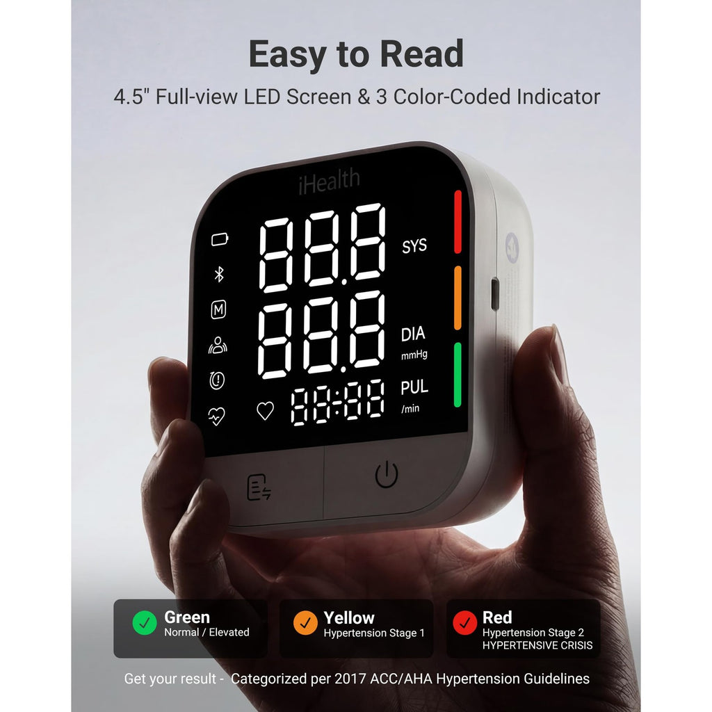 iHealth Track Pro Upper Arm Blood Pressure Monitor for Home Use