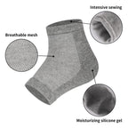 Vaincre 4 Pairs Toeless Gel Heel Socks for Women Overnight Foot Repair