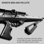 Barra Air Guns Sportsman 900 BB Gun Rifle for Adults, Pellet Rifles for Hunting, 177 Caliber Airgun with Rifle Scope - Shoot Pellets & BBS, 800 FPS