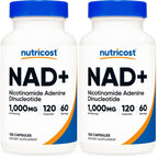 Nutricost NAD+ Supplement 1,000mg per Serving, 120 Capsules, 60 Servings | Nicotinamide Adenine Dinucleotide, Gluten-Free, Vegan