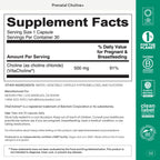 Needed. Prenatal Choline+ for Cognitive Development, 30 Liquid Capsules | Choline Supplements For Pregnancy, Aids Baby Brain Development & Supports Healthy Pregnancy, Third Party Tested