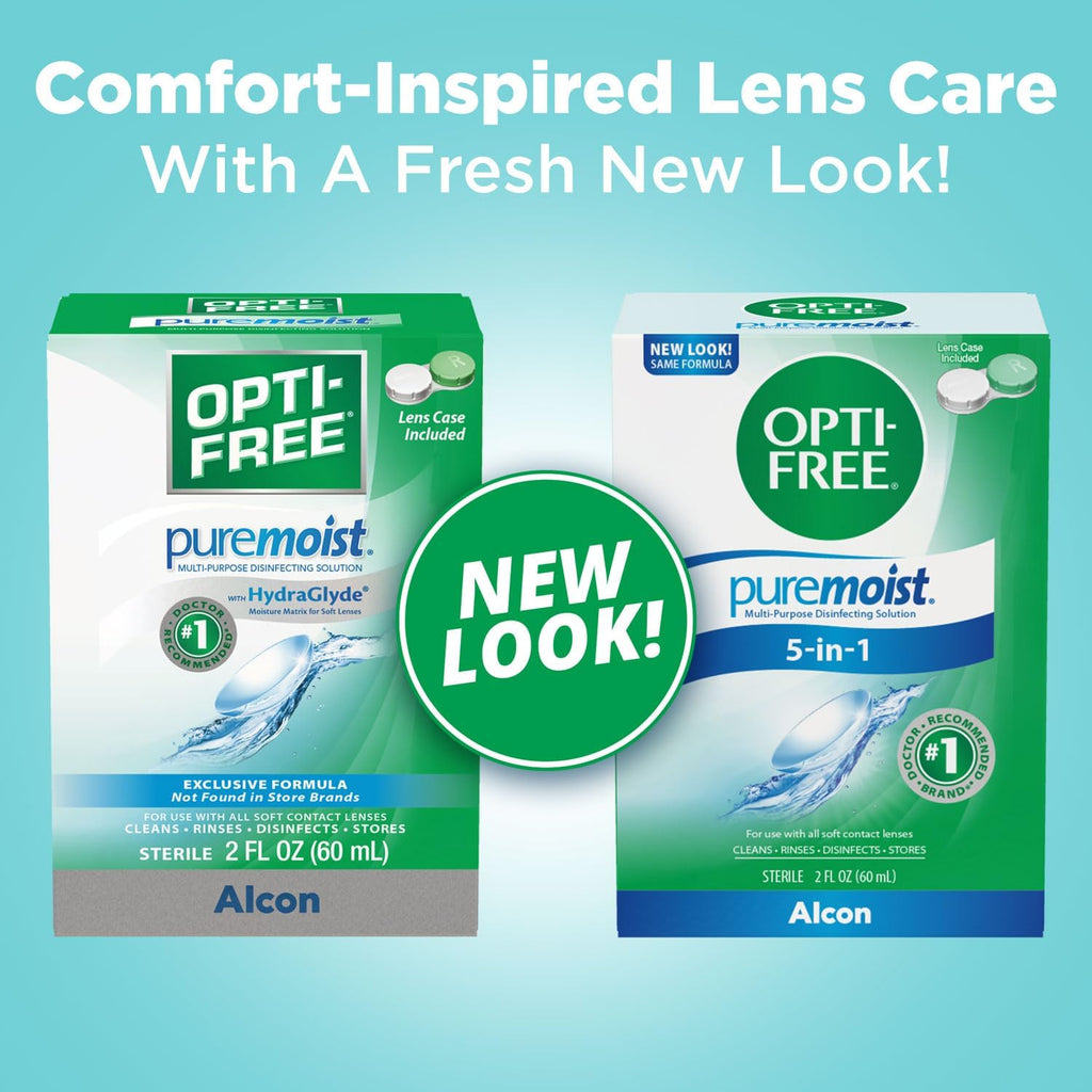 Buy now Opti-Free Puremoist Multi-Purpose Contact Lens Cleaning and Disinfecting Solution with Lens Case, 2 Fl Oz (Pack of 1) at indiglob india