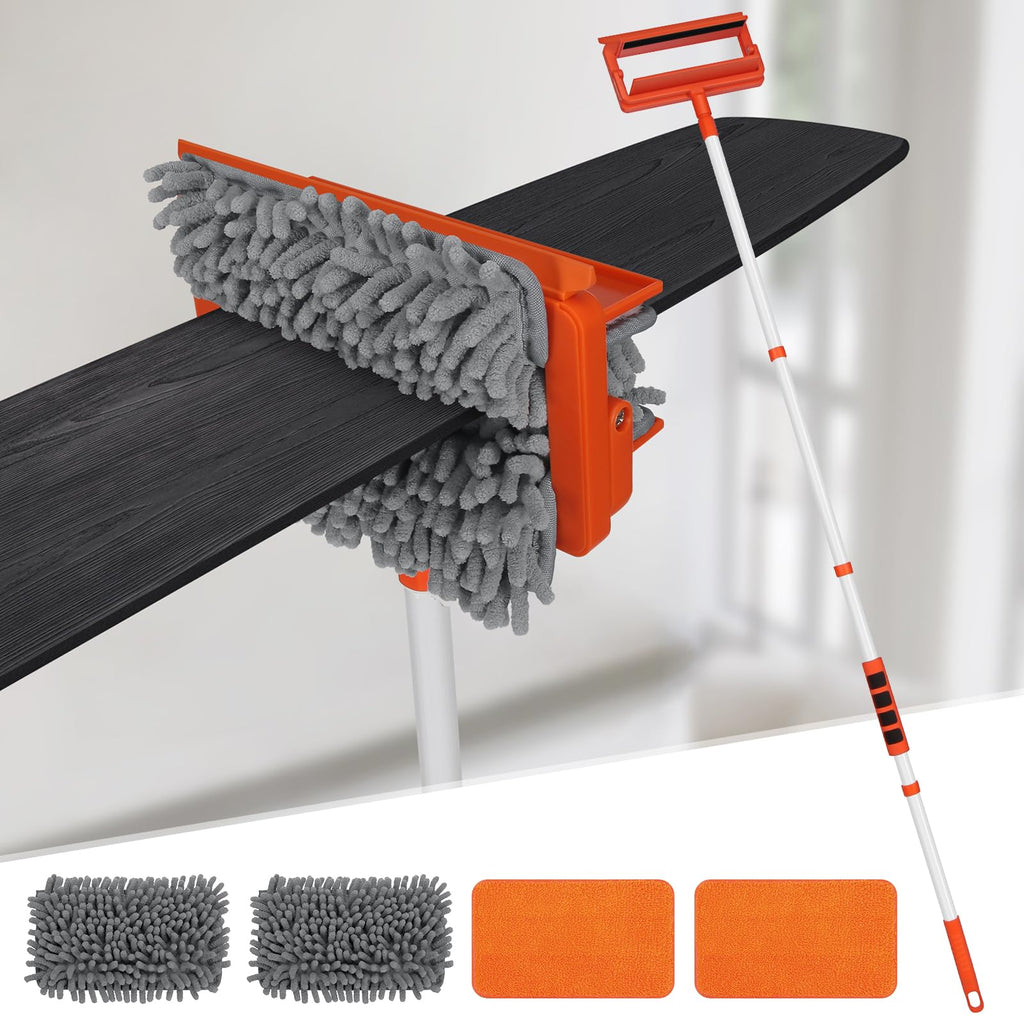 Qaestfy Ceiling Fan Blade Cleaner Duster with Extension Pole