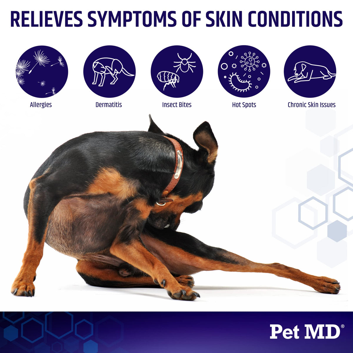 Pet MD Hydrocortisone Spray for Dogs, Cats, Horses - 4 oz