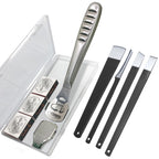 36 Pcs Callus Shaver for Feet Set, (1Stainless Foot File &1 Foot File Heads & 30 Replacement Slices Blades & 4 Pedicure Knife), Professional Callus Remover for Feet Tools for Wet and Dry Feet