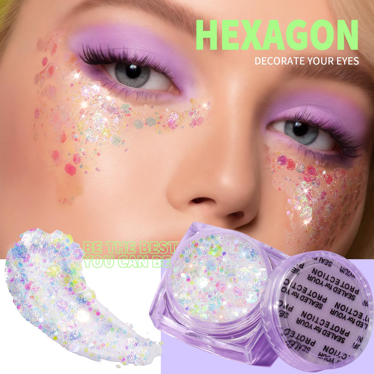 Teenitor Face Glitter Gel offers a premium imported sparkle for your eyes, perfect for festive looks. Available at Curat Cart.