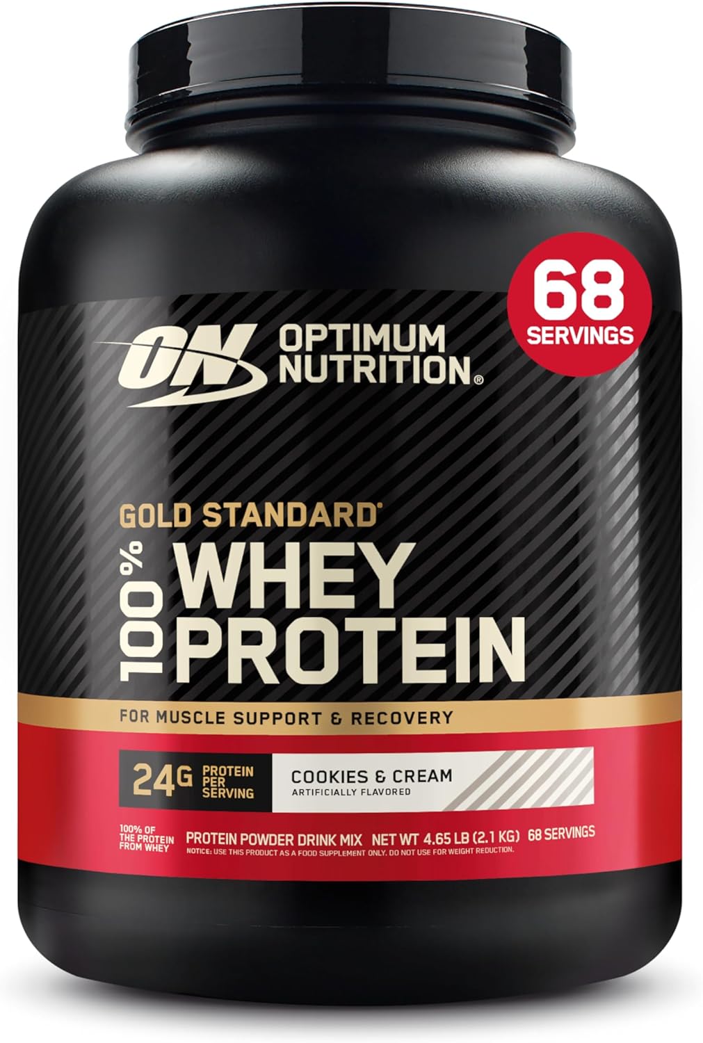 Buy now Optimum Nutrition Gold Standard 100% Whey Protein Powder, French Vanilla Cr??me, 5 Pound (Packaging May Vary) at indiglob india