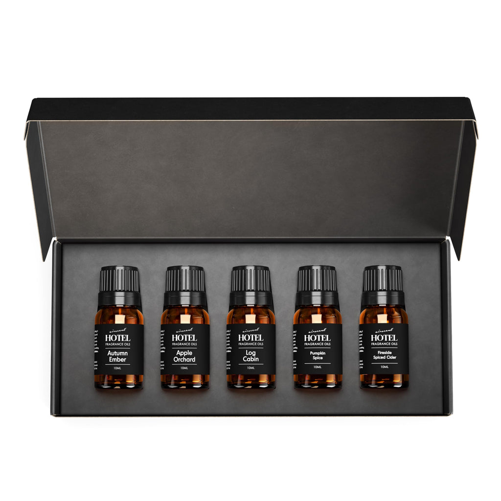 AirScent Holiday Diffuser Oil Fall Fireside 10 mL 5 Pack Gift Set