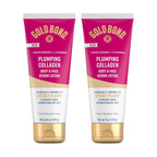 Gold Bond Plumping Collagen Body & Face Serum Lotion, Hydrating Moisturizer | Scented lotion with collagen peptide complex, jojoba & grapeseed oils to visibly plump skin, cherry blossom scent, 8 oz