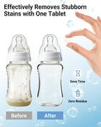 Bear Official Bottle Washer Tablets, 180 Count - Detergent Tablets for Bear & All Brand Bottle Washers, Powerful Milk Residue Remover