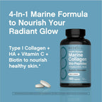 NeoCell Marine Collagen Peptides Supplement | 180 Caplets