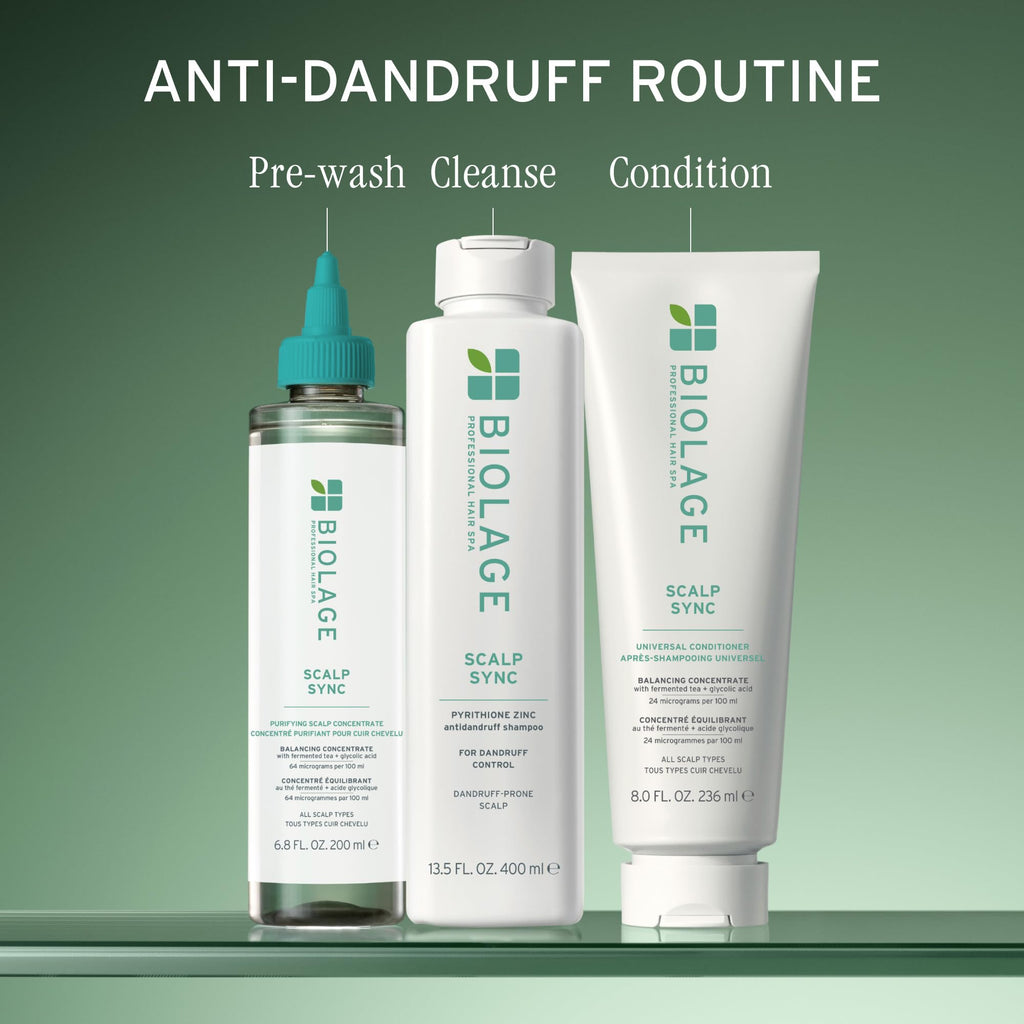 Biolage Scalp Sync Anti-Dandruff Shampoo – Controls Dandruff | Controls Itchy Scalp, Cleanses Hair, Moisturizing, Dandruff Relief, For Scalp and Hair Health, Vegan & Cruelty-Free