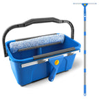 SetSail Window Cleaning Kit with Bucket 3 Gallon for Home Outdoor, Blue