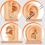 Buy now 2 Pcs Silicone Ear Model Left and Right Soft Flexible Model Fake Ear Piercing Practice Silicone Body Parts Realistic for Jewelry Display Acupuncture Mannequin Teaching Instruction at indiglob india