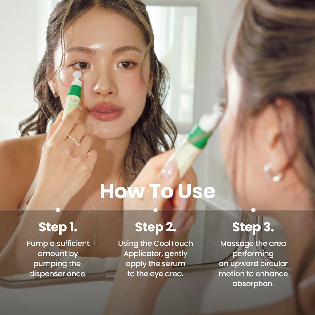 AXIS-Y Vegan Collagen Eye Serum with 2% Niacinamide, Peptides, 0.33 fl. oz. | Vegan Korean Eye Cream with Cooling Roller for Wrinkles, Fine Lines, Dark Circles, Puffiness & Deep Hydration