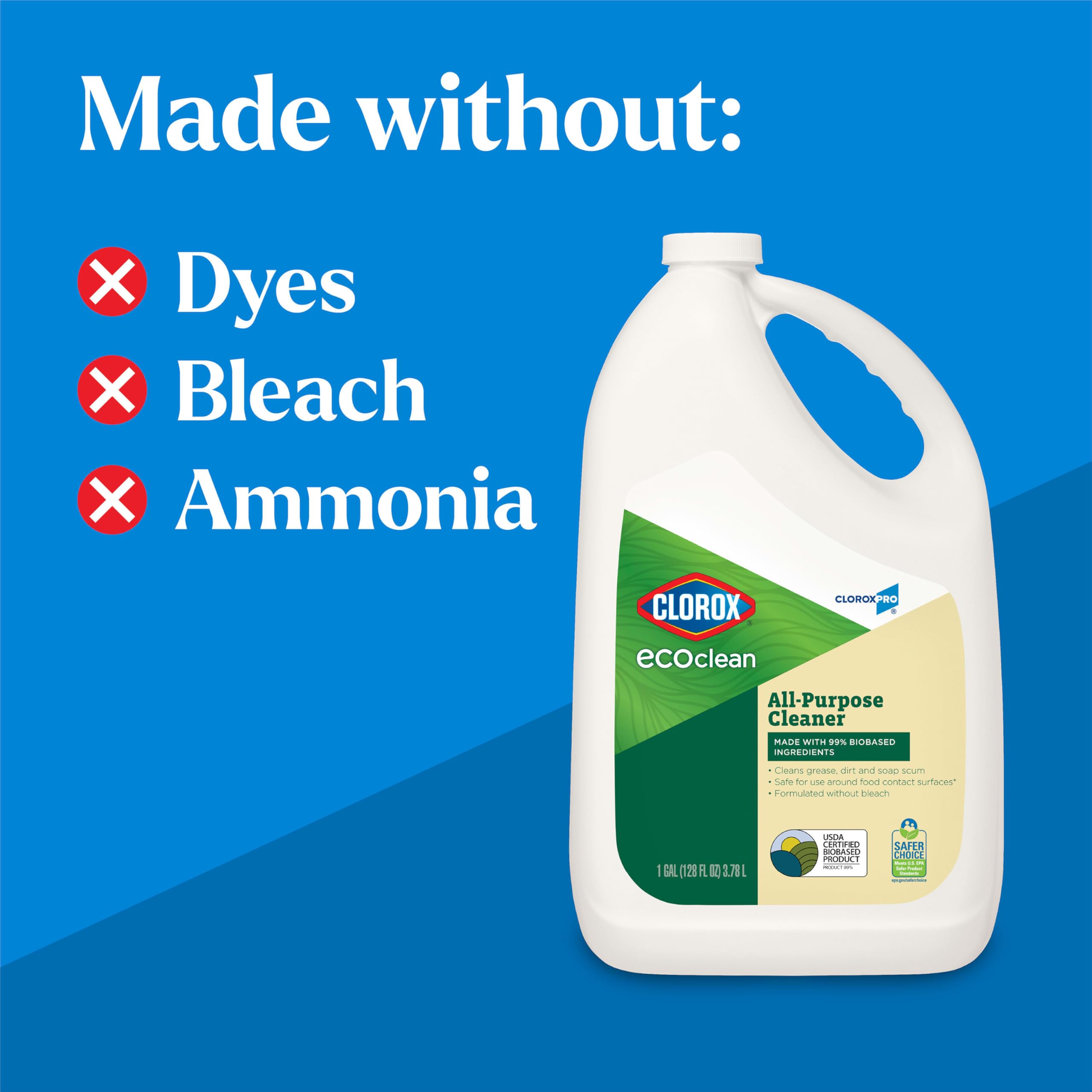 Buy now CloroxPro Clorox EcoClean All-Purpose Cleaner Refill, 128 Fluid Ounces at indiglob india
