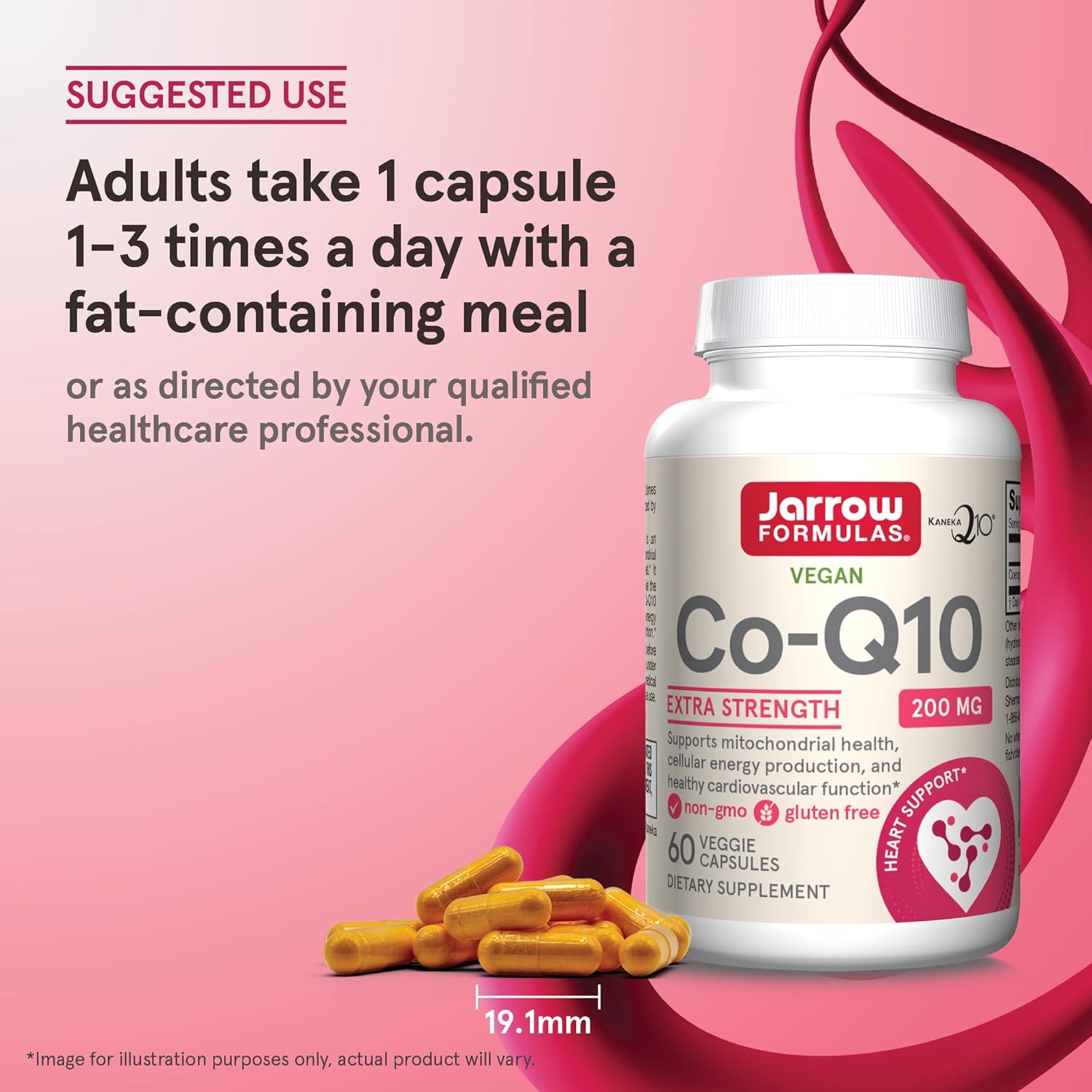 Buy now Jarrow FormulasÂ® Co-Q10, 200 mg, Antioxidant Support for Mitochondrial Health, Cellular Energy Production and Healthy Cardiovascular Function, 60 Veggie Capsules, 60 Day Supply at indiglob india