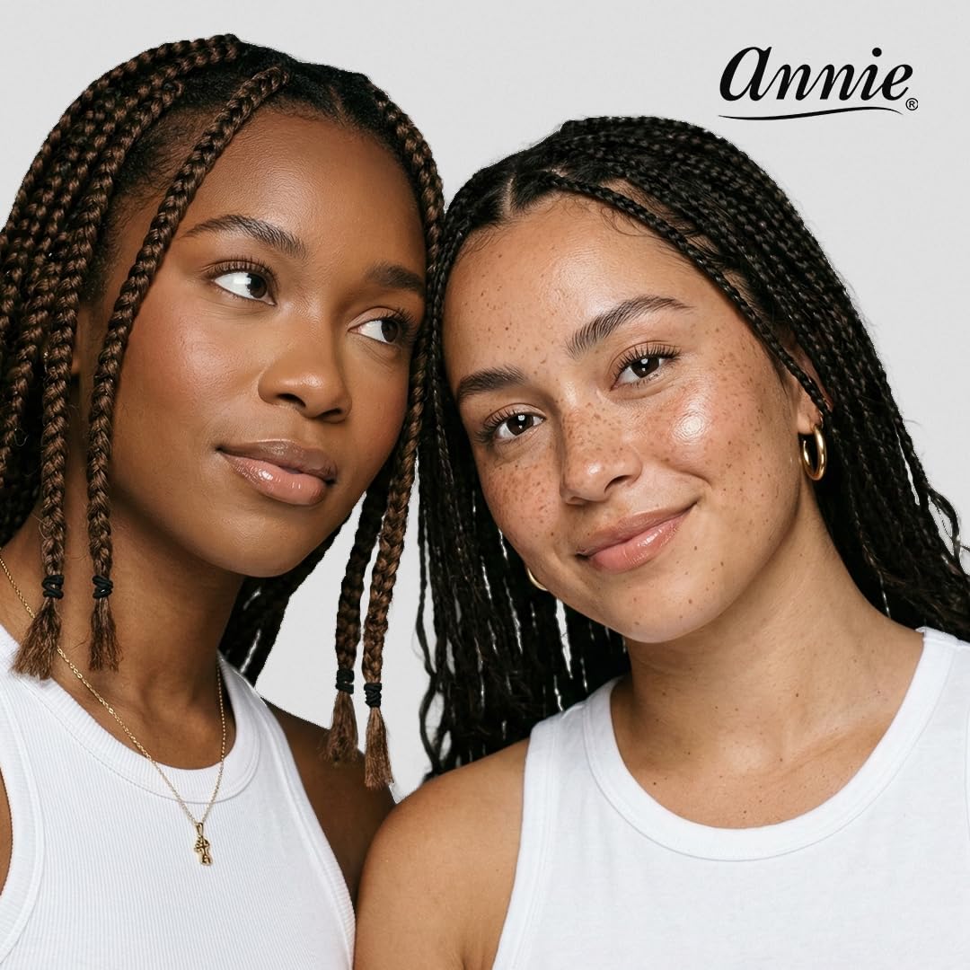 ANNIE 1000 Black Mini Rubber Bands – 1/2″ Durable Elastic Hair & Braiding Bands (Secure, Stretchy, Strong)