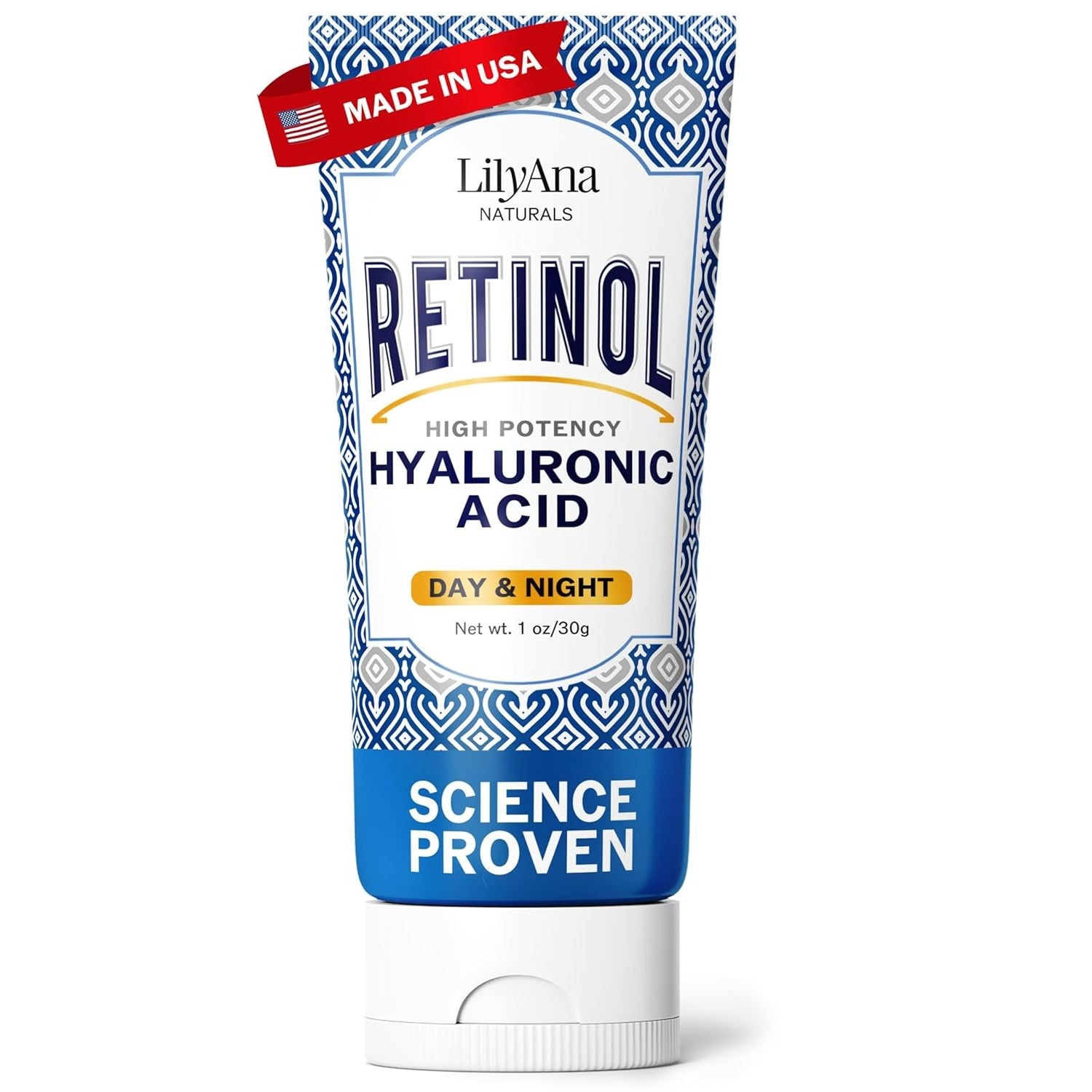 Buy now LilyAna Naturals Anti Aging Retinol Face Cream for Women – Wrinkle & Neck Cream for Firming, Retinol Moisturizer for Face with Hyaluronic Acid, Hydrating Night Cream for Fine Lines, Collagen Boost Tube 1 Fl Oz (Pack of 1) at indiglob india