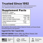 Sanar Naturals Collagen Peptides Pills for Women & Men, Hair Skin and Nails | Hydrolyzed Type I & III Collagen with Vitamin C, Skin Tightening & Joints, GLP-1 Support, Grass-Fed Non-GMO, 150 Capsules