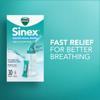 Buy now Vicks Sinex Saline Nasal Rinse Starter Kit, Drug Free Saline, Flush Out Mucus and Allergens, Fast & Effective Relief for Everyday Congestion from Sinus & Allergy, 1 Bottle + 30 Refill Packets at indiglob india