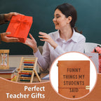 Afterprints Teacher Gifts –“Funny Things My Students Said” Leather Notebook