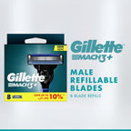 Buy now GILLETTE Mach3 Blade - Pack of 8 at indiglob india