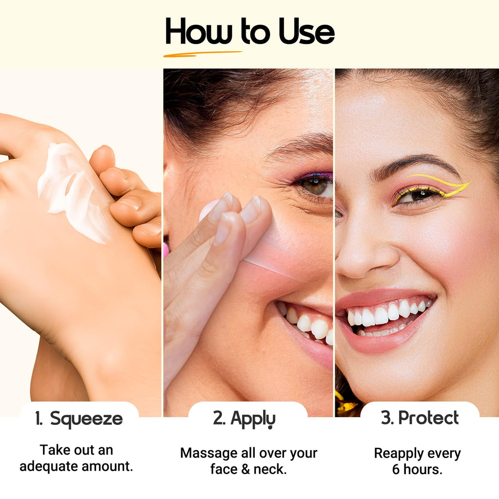 Buy now Aqualogica Glow+ Dewy Face Sunscreen with SPF 50+ & PA+++ | Blue Light Protection & No White Cast | Helps Give Glowing Skin with Papaya & Vitamin C | 1.76 Oz/50g at indiglob india
