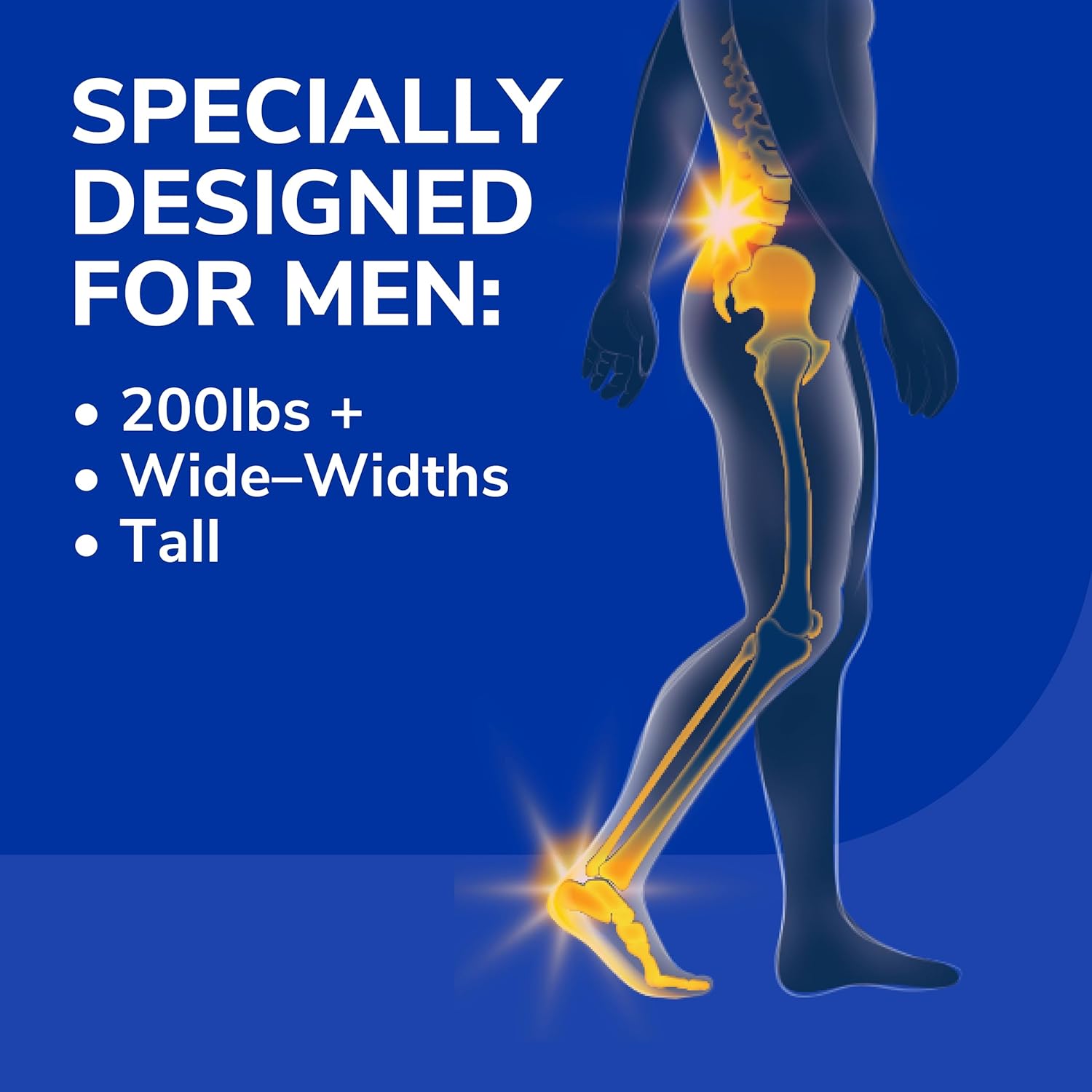 Buy now Dr. Scholl's Heavy Duty Support Insole Orthotics, Big & Tall, 200lbs+, Wide Feet, Shock Absorbing, Arch Support, Distributes Pressure, Trim to Fit Inserts, Work Boots & Shoes, Men Size 8-14, 1 Pair at indiglob india
