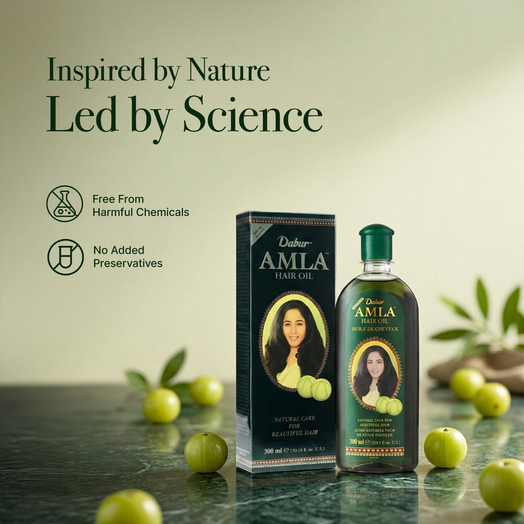 Dabur Amla Hair Oil – Nourishing with Pure Amla Oil For Hair Growth, 300 ml | Botanical Extracts for Healthy, Moisturized Scalp, Strong, Shiny Hair – Ayurvedic Strengthen Roots for Men & Women