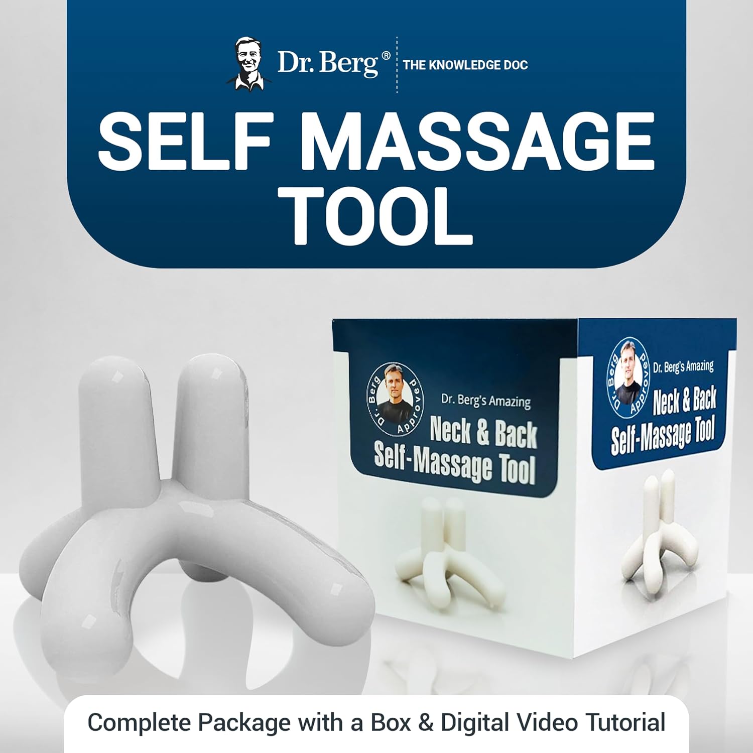 Buy now Dr. Berg Body, Neck & Back Self-Massage Tool - Comes with an Instructions Manual & Access to How-to Online Videos at indiglob india