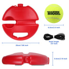 Teloon Solo Tennis Trainer Rebound Ball with String for Self Tennis Practice Training Tool for Adults or Kids Beginners with 2 String Balls Elastic and a Portable Mesh Bag